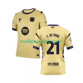 Maillot de Foot FC Barcelone Frenkie de Jong 21 UCL Extérieur 2025-26